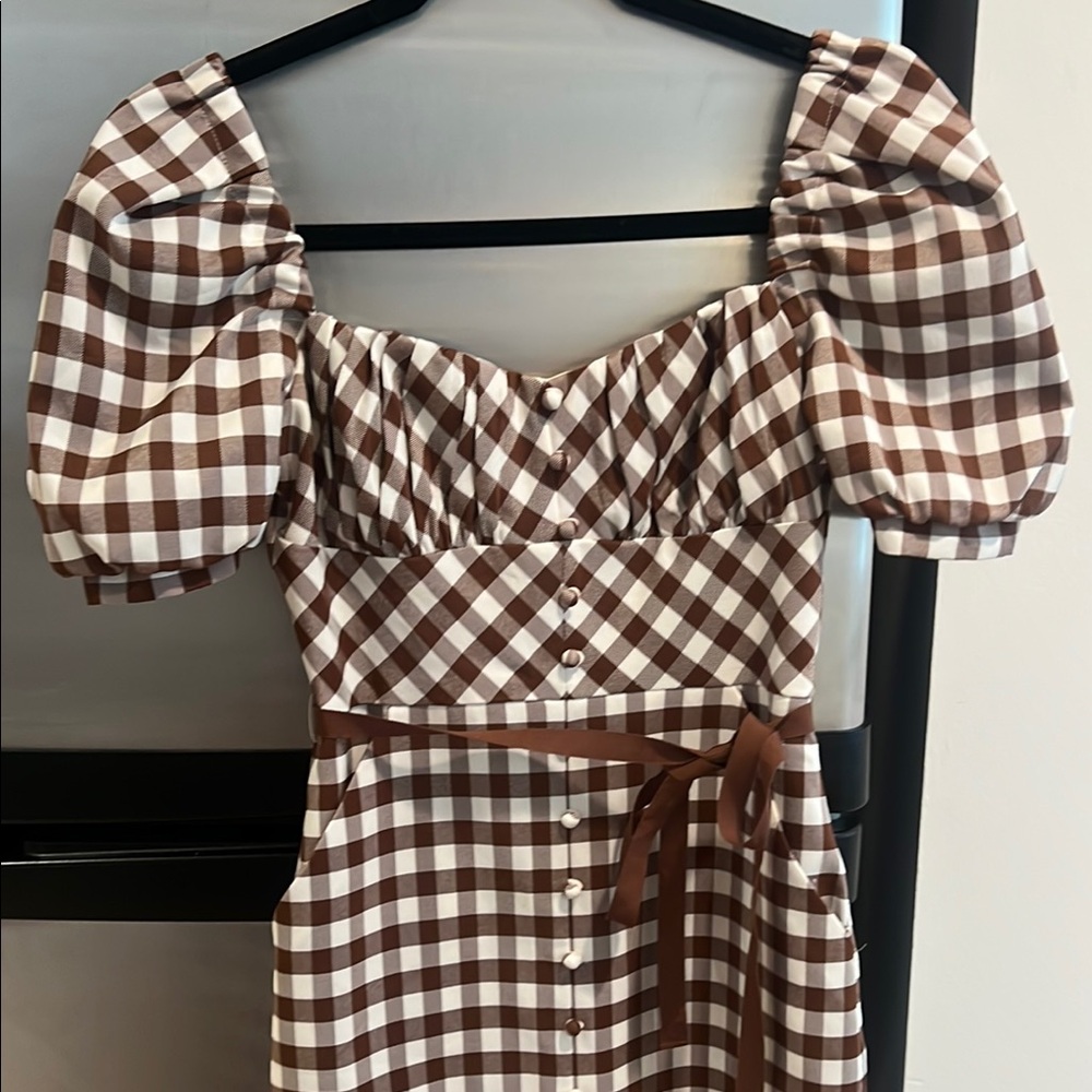 Self portrait gingham dress size 0
